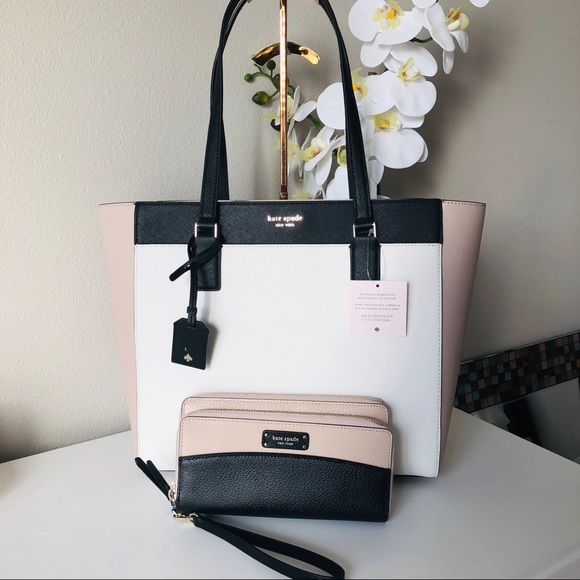 kate spade Handbags - Kate Spade Cameron Laptop Tote & Large Wallet set